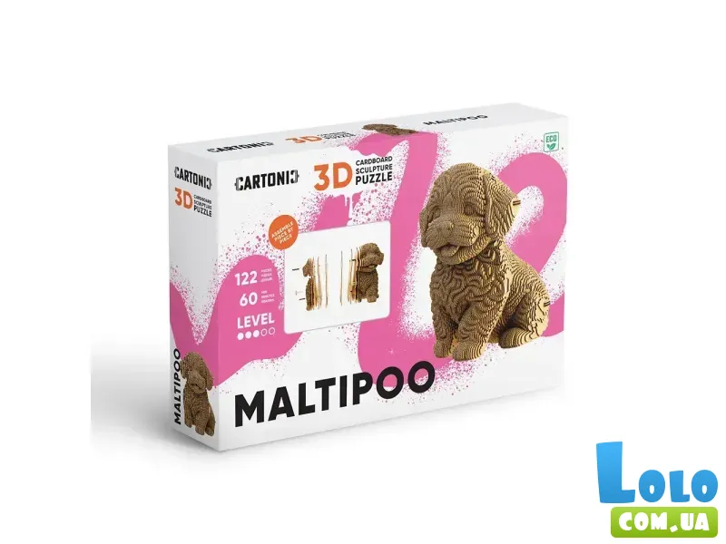 Картонный 3D пазл Мальтипу, Cartonic, 72 эл.