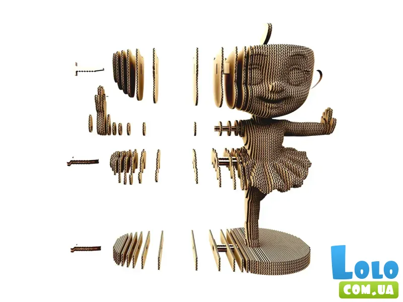 Картонный 3D пазл Ballerina Cappuccina and friends, Cartonic, 301 эл.