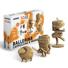 Картонный 3D пазл Ballerina Cappuccina and friends, Cartonic, 301 эл.