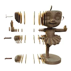 Картонный 3D пазл Ballerina Cappuccina and friends, Cartonic, 301 эл.