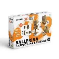 Картонный 3D пазл Ballerina Cappuccina and friends, Cartonic, 301 эл.