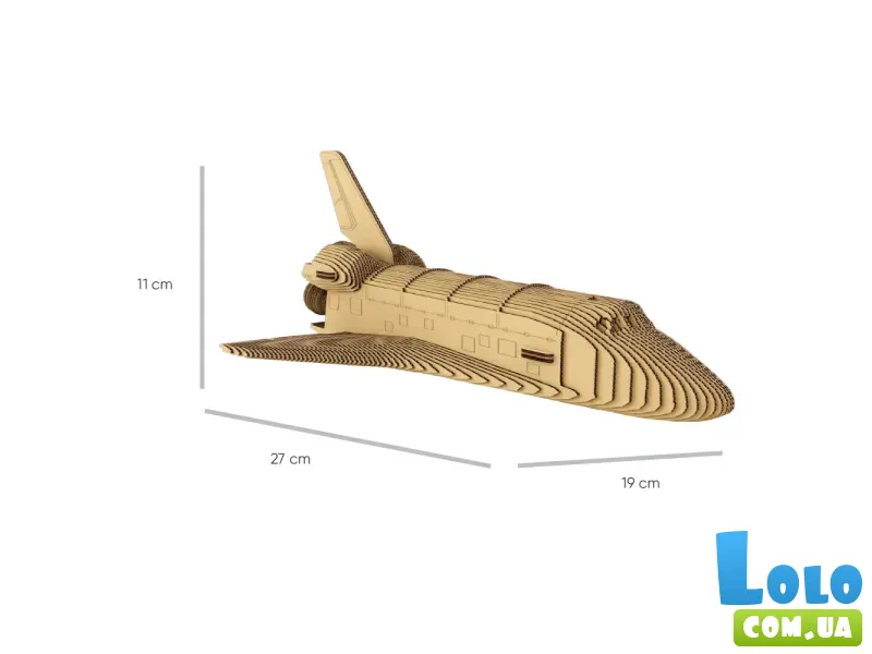 Картонный 3D пазл Шаттл NASA, Cartonic, 179 эл.