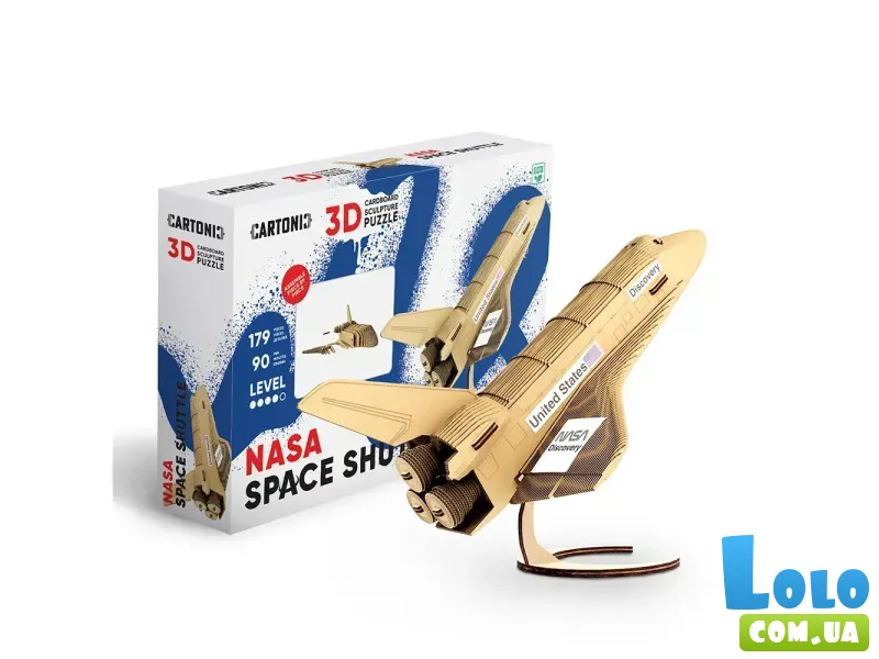 Картонный 3D пазл Шаттл NASA, Cartonic, 179 эл.