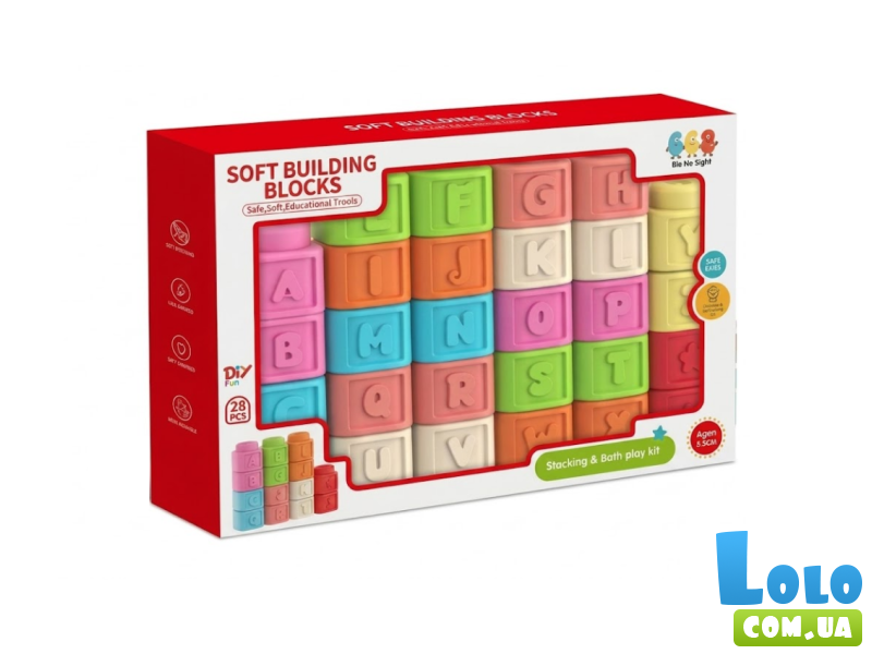 Набор силиконовых кубиков Soft Building Blocks