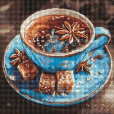 Алмазная мозаика Чай с анисом, Идейка (40х40 см)