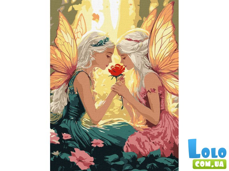 Картина по номерам Феи среди цветов, Идейка (30х40 см)