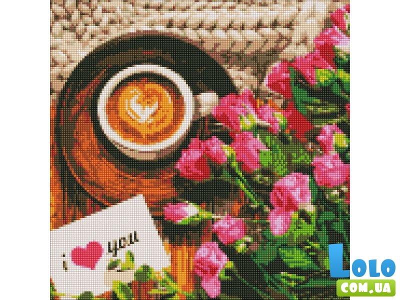 Алмазная мозаика Лучшее утро, Идейка (40х40 см)