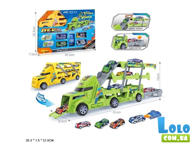 Трейлер с машинами (в ассортименте)