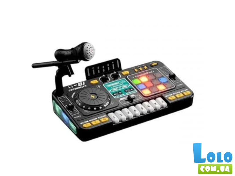 Музыкальная установка DJ Mixer с микрофоном (черная)