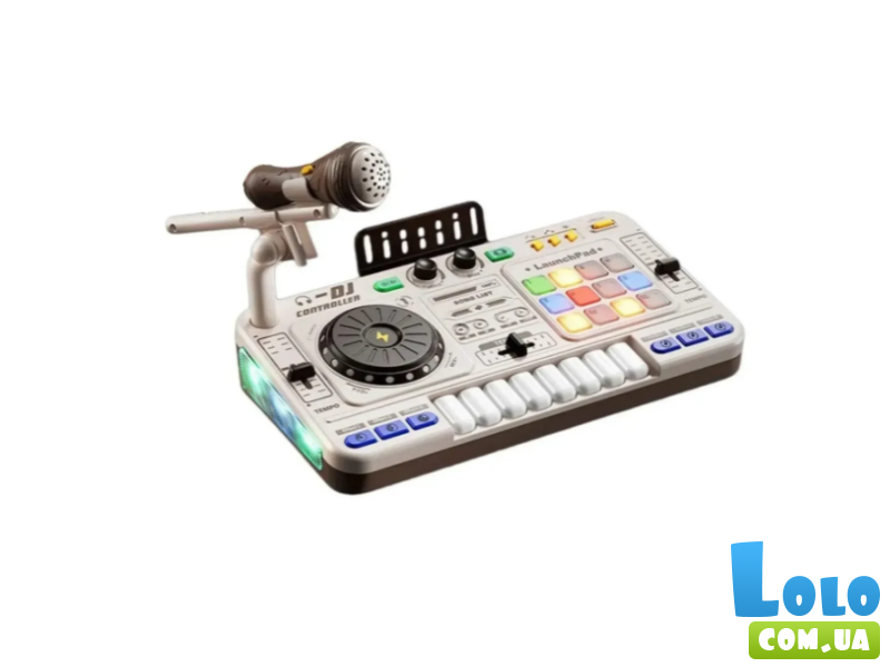 Музыкальная установка DJ Mixer с микрофоном (белая)