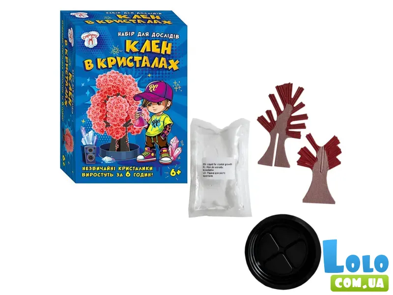 Набор для исследований Клен в кристаллах (красный), Ранок
