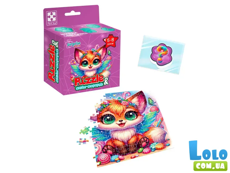 Пазлы с сюрпризом Лисенок, Vladi Toys, 180 эл.