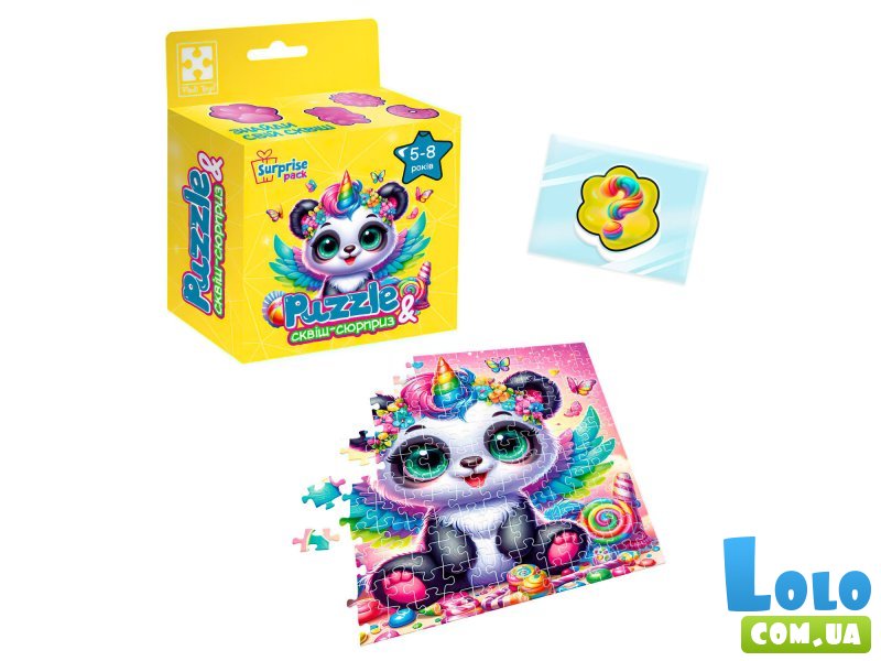 Пазлы с сюрпризом Панда-единорожка, Vladi Toys, 180 эл.