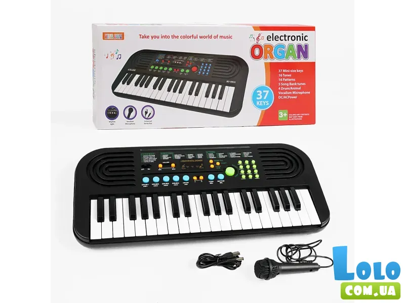 Детский синтезатор с микрофоном