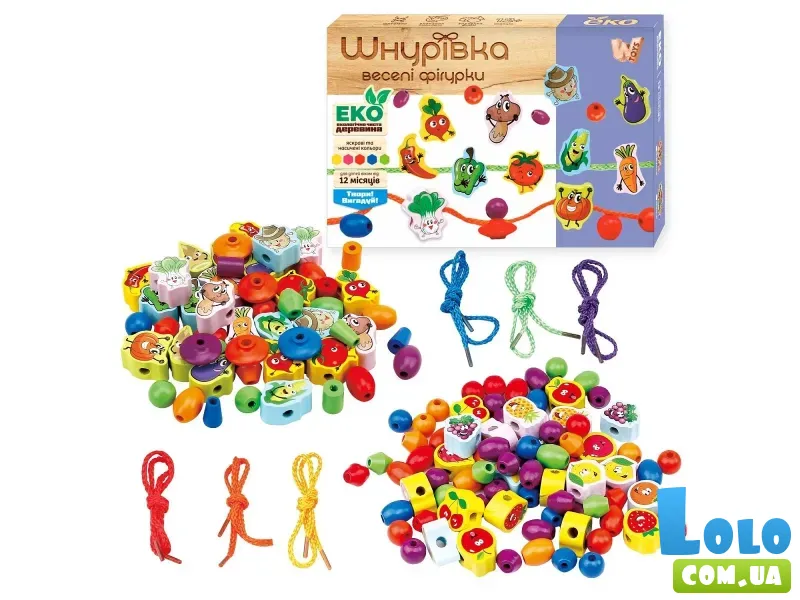 Деревянная игрушка Шнуровка, WToys