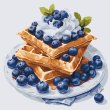 Картина по номерам Черничный десерт, Art Craft (40х40 см)