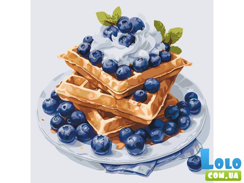 Картина по номерам Черничный десерт, Art Craft (40х40 см)