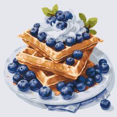 Картина по номерам Черничный десерт, Art Craft (40х40 см)