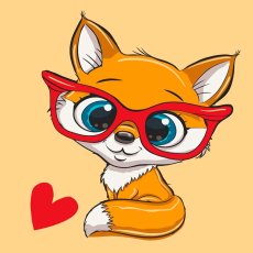 Картина по номерам Лисенок, Art Craft (30х30 см)