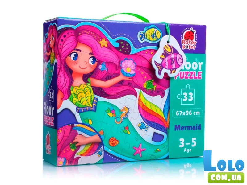 Пазл Русалка, Vladi Toys, 33 эл.