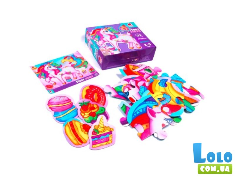Пазл Очаровательный единорог, Vladi Toys, 37 эл.