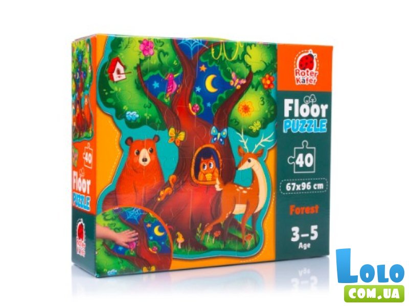 Пазл Лесные животные, Vladi Toys, 40 эл.