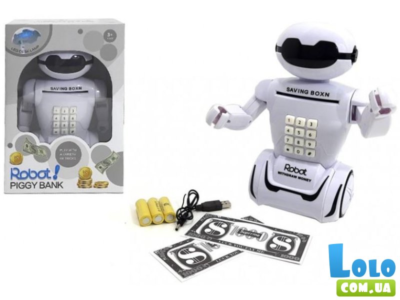 Сейф-копилка Robot Piggy Bank с кодом