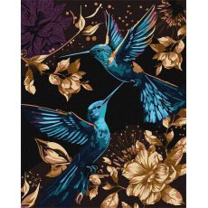 Картина по номерам Танец в воздухе с красками металлик extra, Идейка (40х50 см)