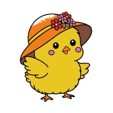 Раскраска Модная цыпа с пальчиковыми красками, Art Craft (25х25 см)