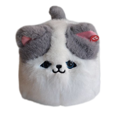 Мягкая интерактивная игрушка Котик с серыми ушками