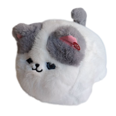 Мягкая интерактивная игрушка Котик с серыми ушками