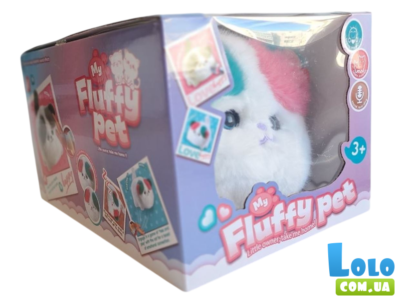 Мягкая интерактивная игрушка Кошка с цветными ушками