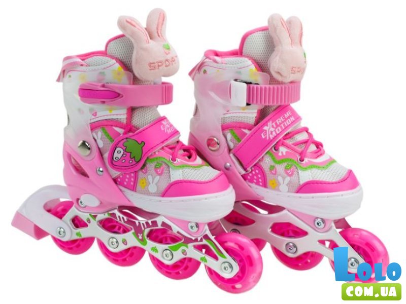 Детские ролики Extreme motion, S (30-33), розовые