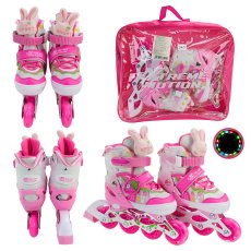 Детские ролики Extreme motion, M (34-37), розовые