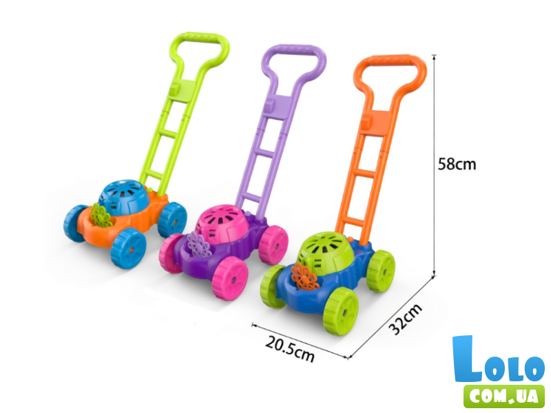 Мыльные пузыри-каталка Газонокосилка (в ассортименте)