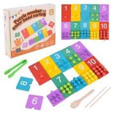 Развивающая деревянная игрушка со щипцами