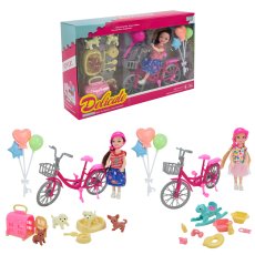 Кукла с велосипедом и аксессуарами (в ассортименте)