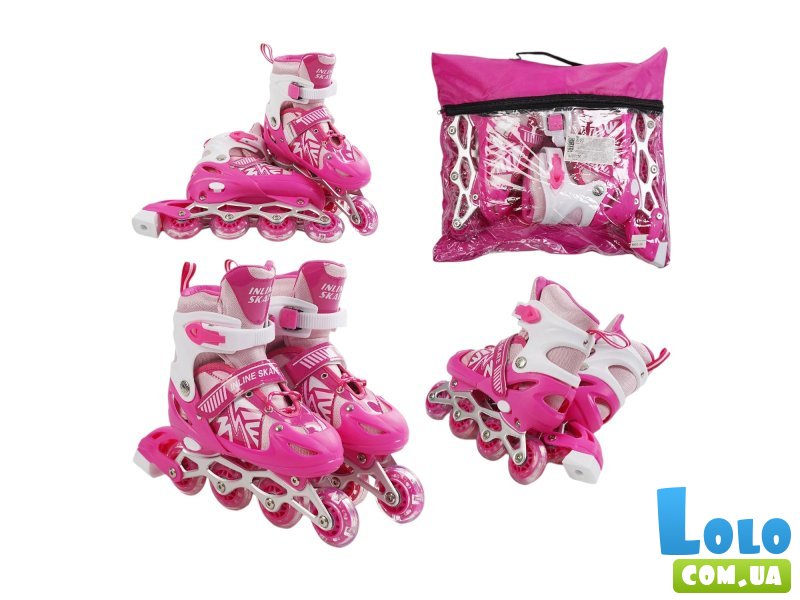Детские ролики, S(29-33), розовые
