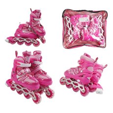 Детские ролики, M (34-38), розовые