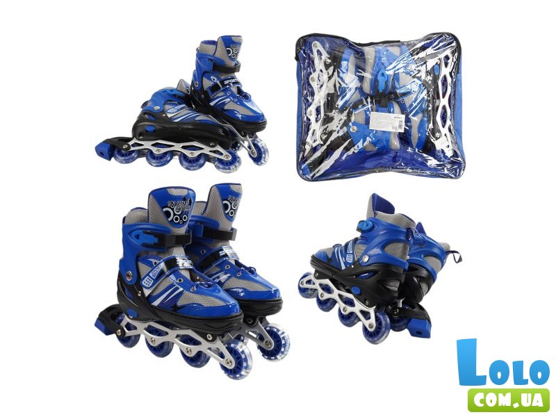 Детские ролики, L (39-43), синие