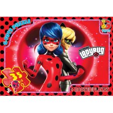 Пазлы Леди Баг, G-Toys, 35 эл.