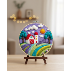 Набор для валяния картины из шерсти Прованское утро, Brushme (20 см)