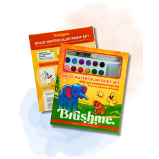 Раскраски с сухими красками для детей Животные, Brushme