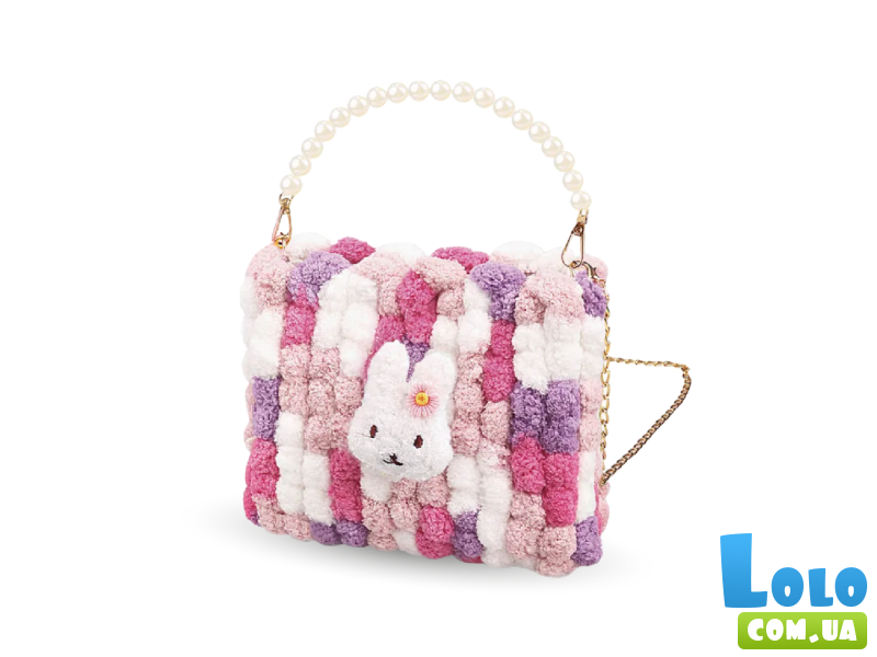 Набор для создания квадратной сумочки Зайчик, Brushme (розовый)