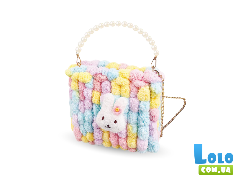 Набор для создания квадратной сумочки Мишка, Brushme (пастельный)