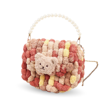 Набор для создания круглой сумочки Мишка, Brushme (нежный пастельный)