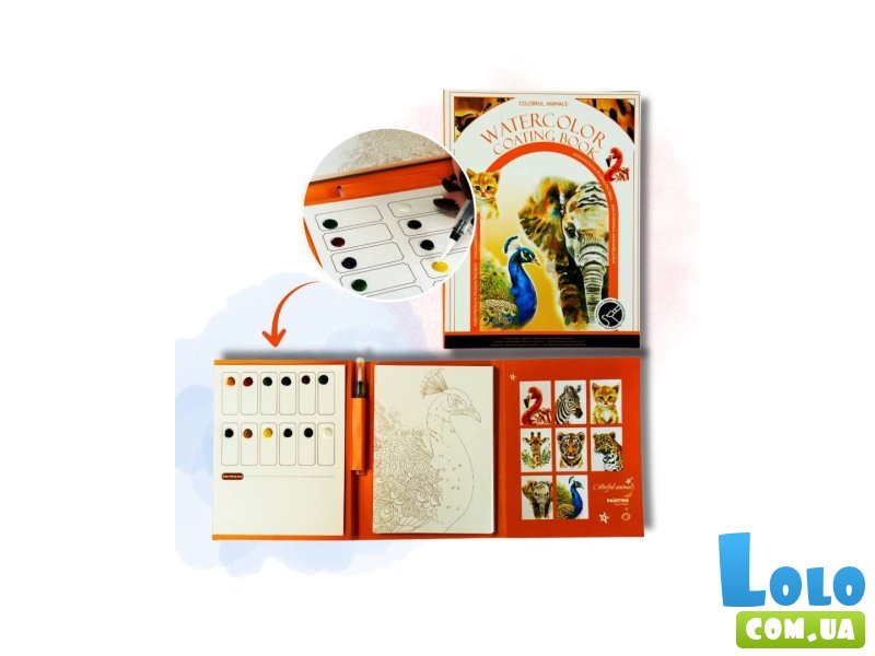 Набор для творчества Акварельный скетчбук Животные, Brushme