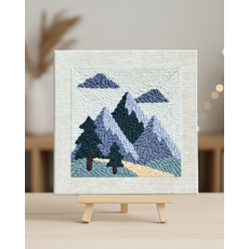 Набор для создания ковровой вышивки Твоя вершина, Brushme (25х25 см)