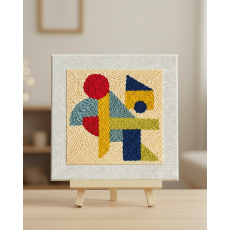 Набор для создания ковровой вышивки Игра форм, Brushme (25х25 см)