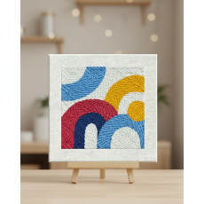 Набор для создания ковровой вышивки Цветовой ритм, Brushme (25х25 см)